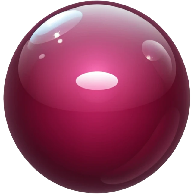 burgundy transparent sparkling bubble emoji