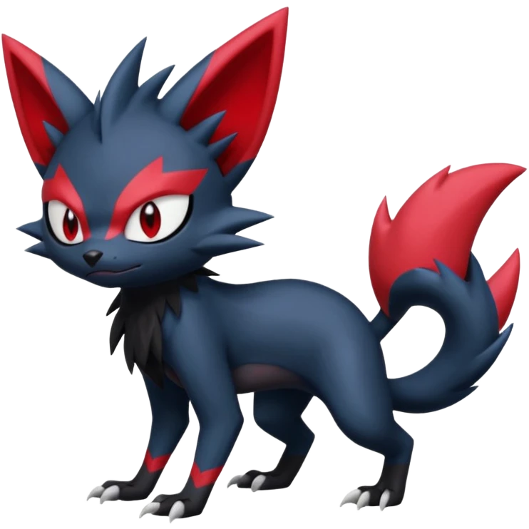 Sneasel-Weavile-Zoroark-Fakémon-hybrid-creature (full body)  emoji