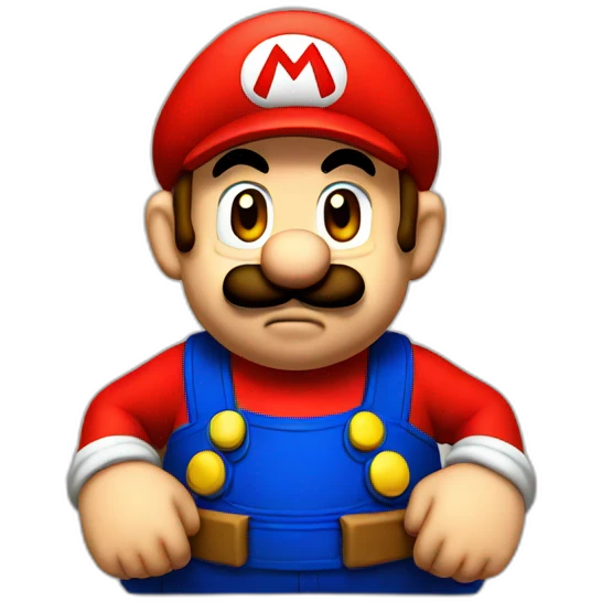 Sad mario emoji