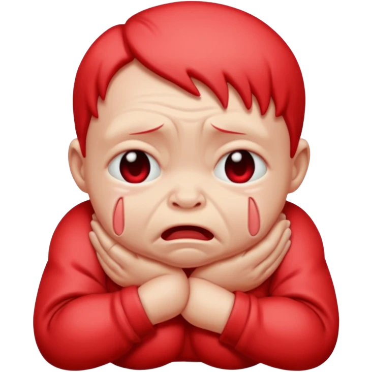 red mutant baby emoji