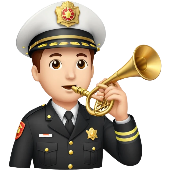 Fire chief bugles  emoji