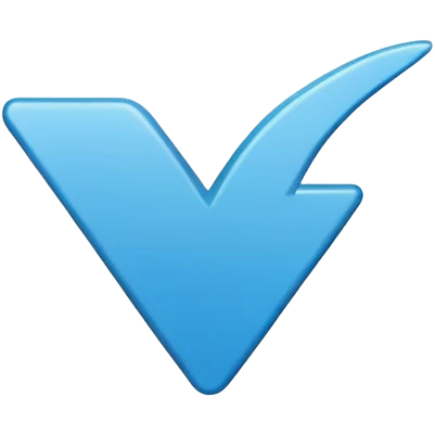 Blue check mark emoji