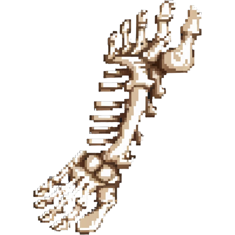 skeleton foot, bones of human foot, anatomical foot bones emoji