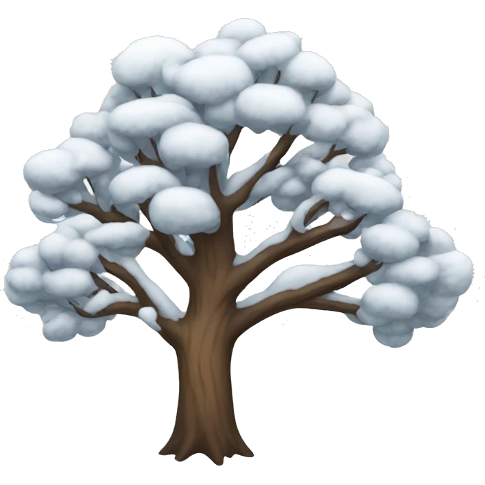 Winter tree emoji