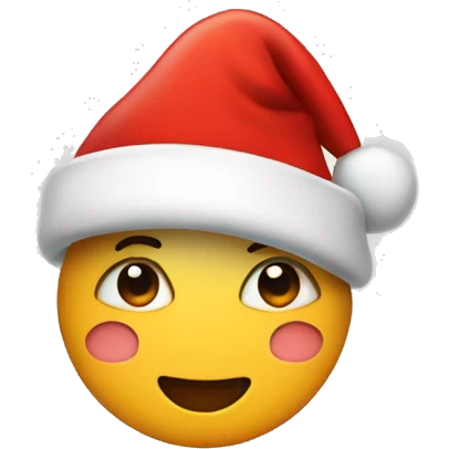 A heart with a Santa hat emoji