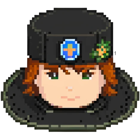 Admin hat with MOD badge, clear moderator symbol emoji