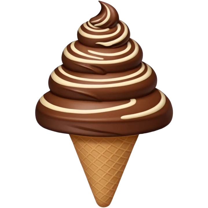 Choco ice cream emoji