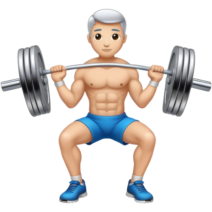 barbell, backpain emoji