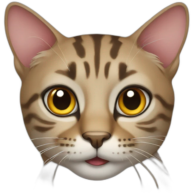 bold cat emoji
