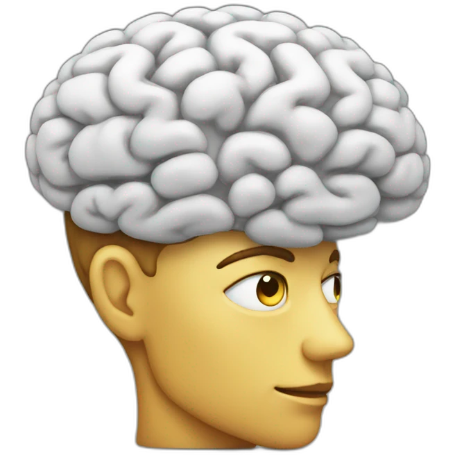 thinking brain emoji