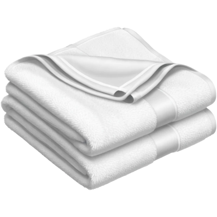 white hotel room towel emoji