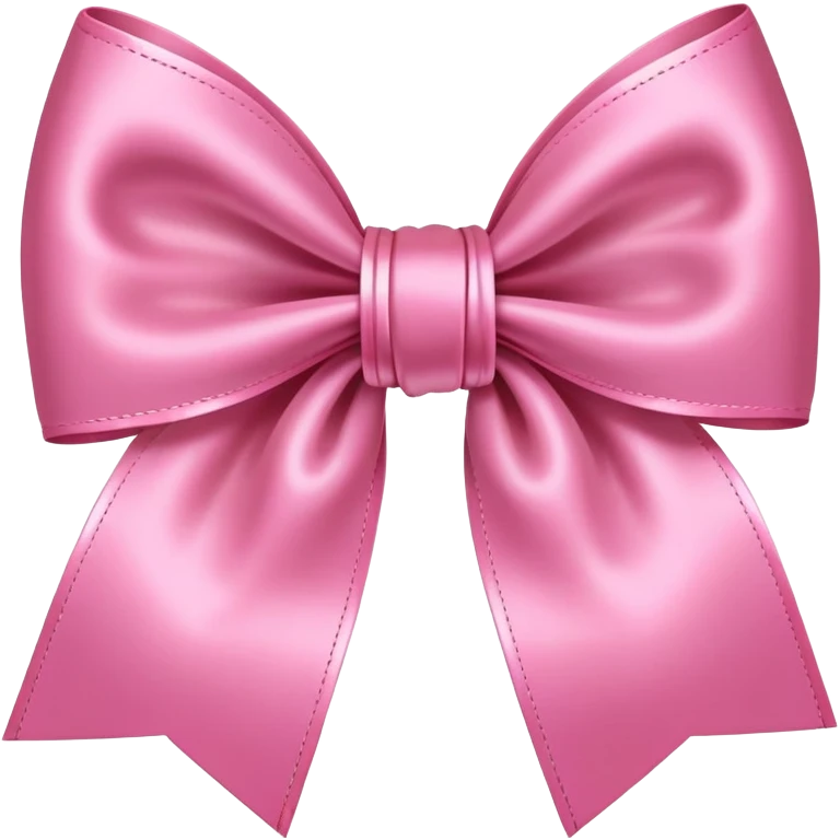 A pink bow emoji