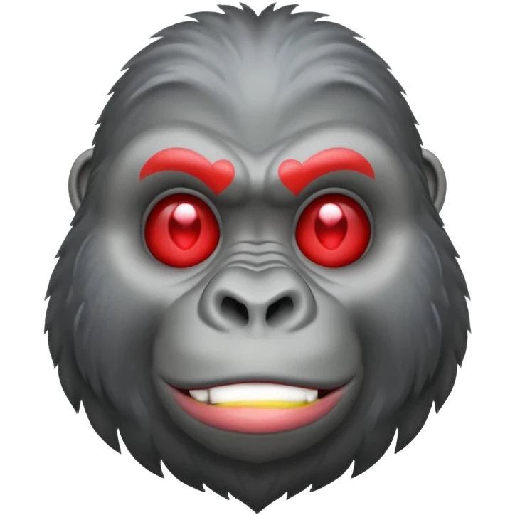 Gorilla with heart eyes  emoji