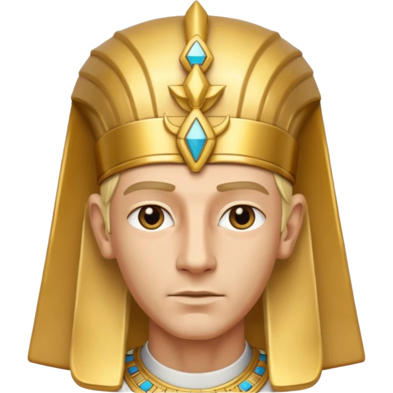 Egipto faraón hombre blanco rubio  emoji