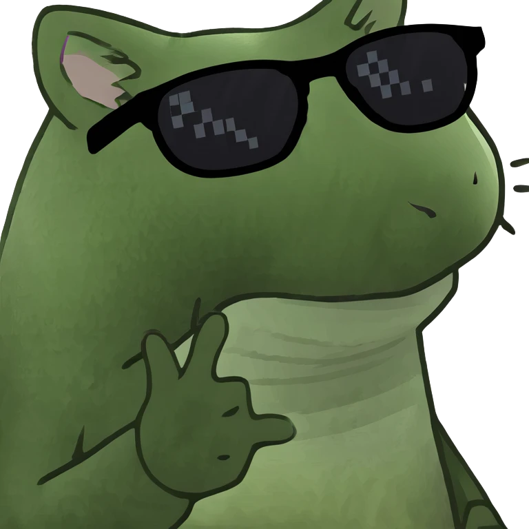 Cat with sunglasses emoji