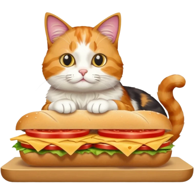 Cat in a deli emoji