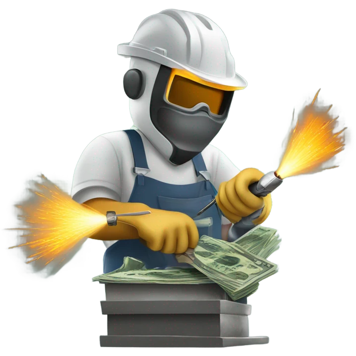 Money welding emoji