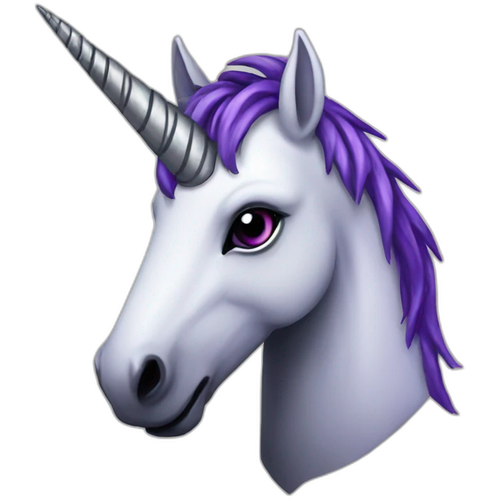Gothic unicorn emoji