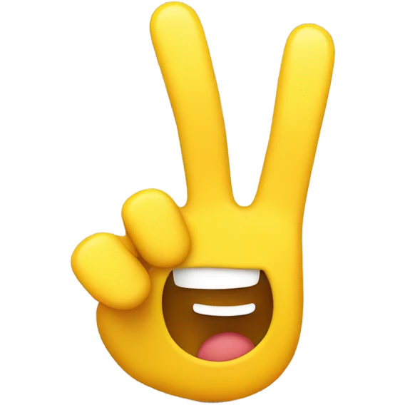 Smiling emoji with the middle finger  emoji