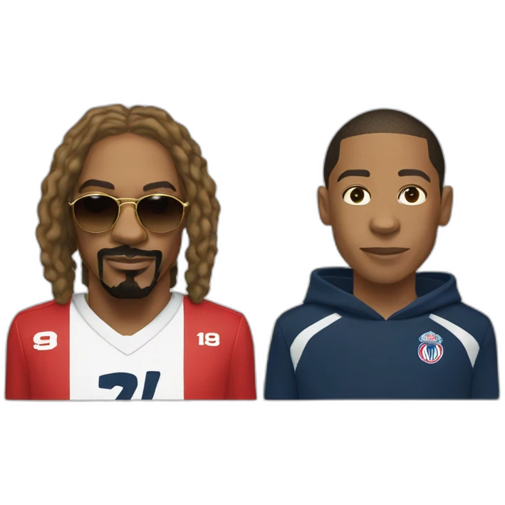 Snoop dog and mbappe emoji