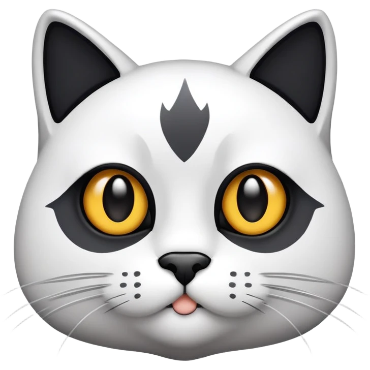 Crie um emoji para WhatsApp de um gatinho frajola emoji