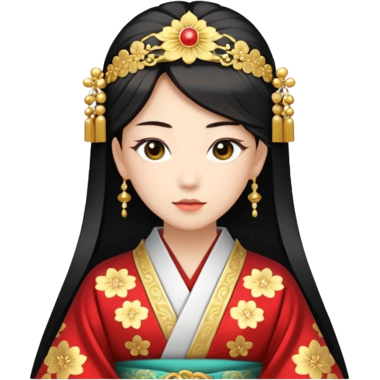Japanese Princess in ceremonial robe emoji