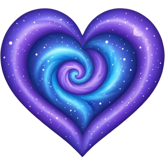 heart with galaxy pattern inside emoji
