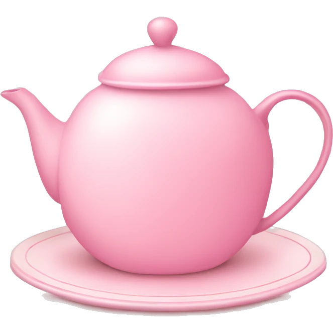 Light pink tea tray emoji