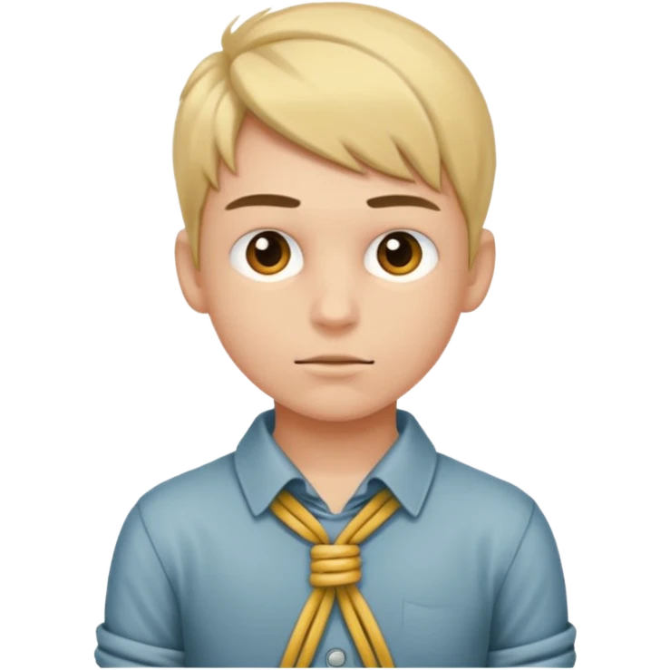 Boy tied up emoji