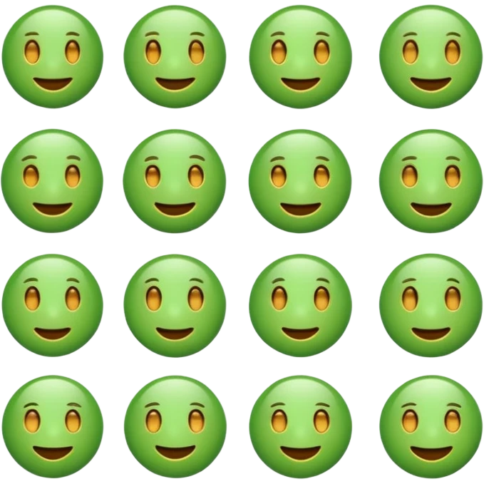 ❌ change the emoji color from red to green color emoji