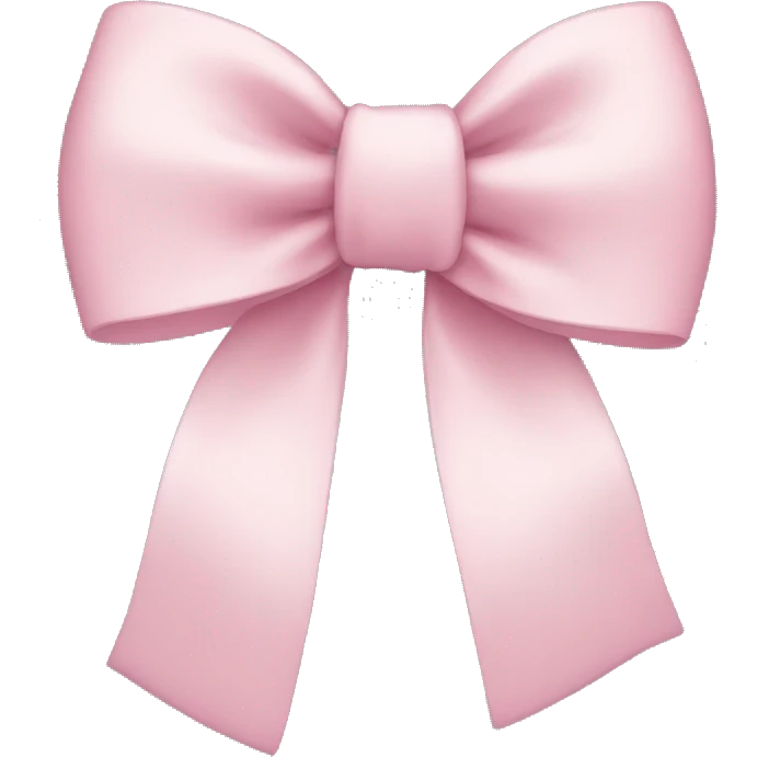 light pink bow emoji