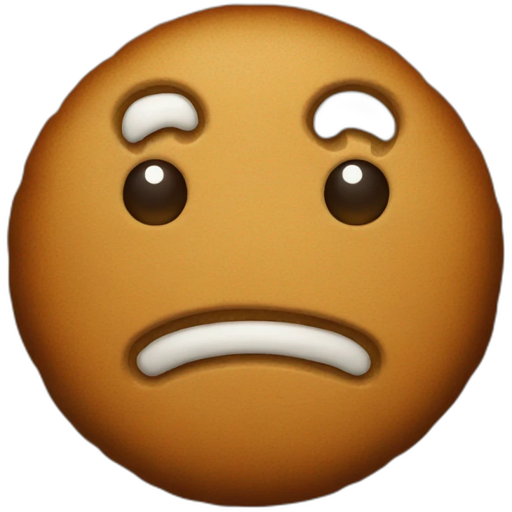 gingerbread man sad face  emoji