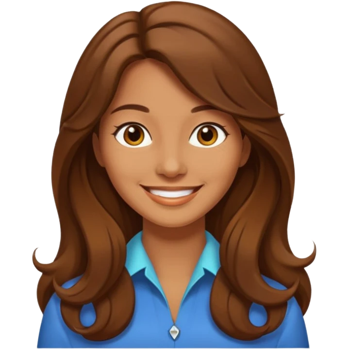 Retro 70s woman face emoji