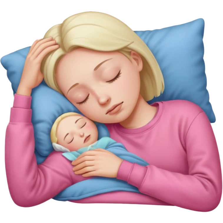 sleeping pink sweatshirt emoji