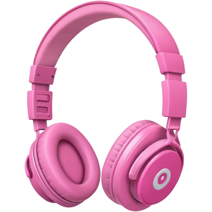 Pink headphones emoji