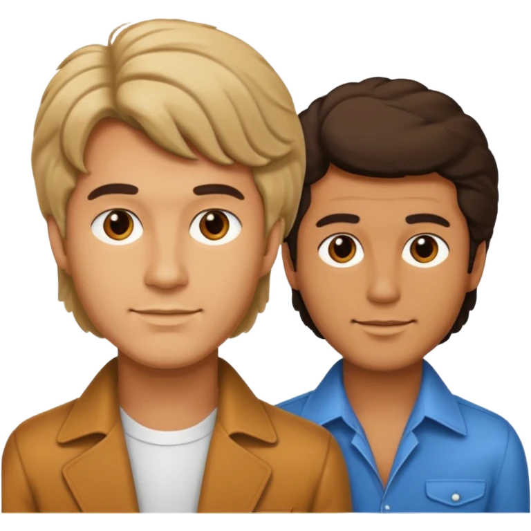 70s 80s men with hair style  emoji