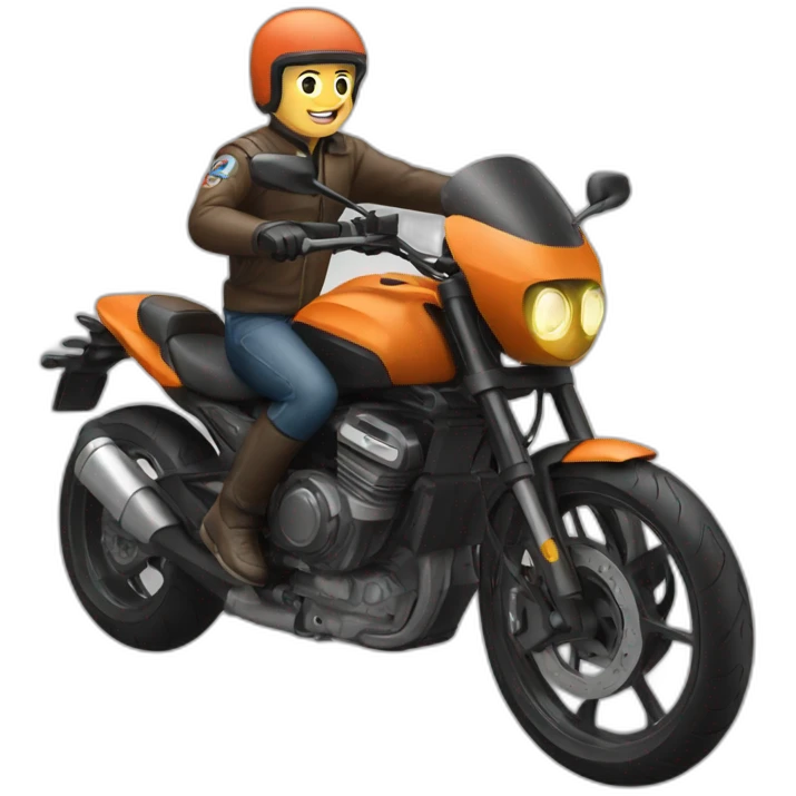 Motociclista emoji