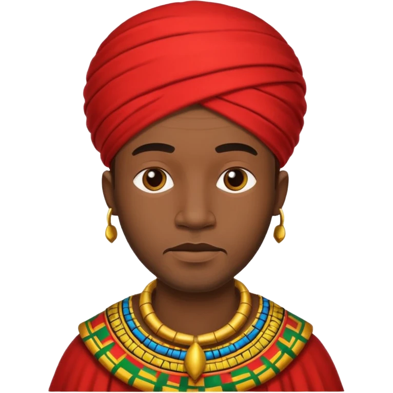 man with african traditional emoji