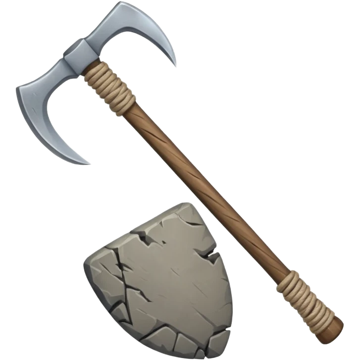 ancient stone ax string emoji