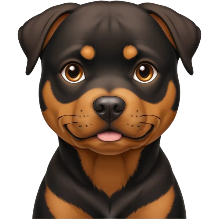 Rottweiler pitbull mix dog emoji