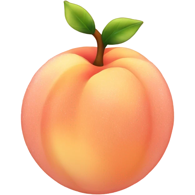 Peach colored sparkle emoji