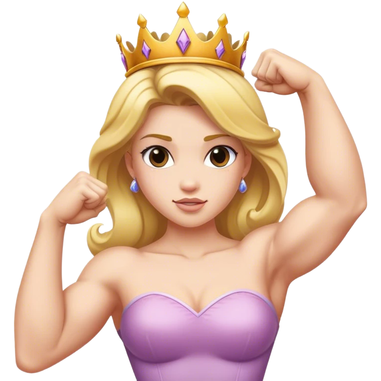 princess flexing bicep emoji
