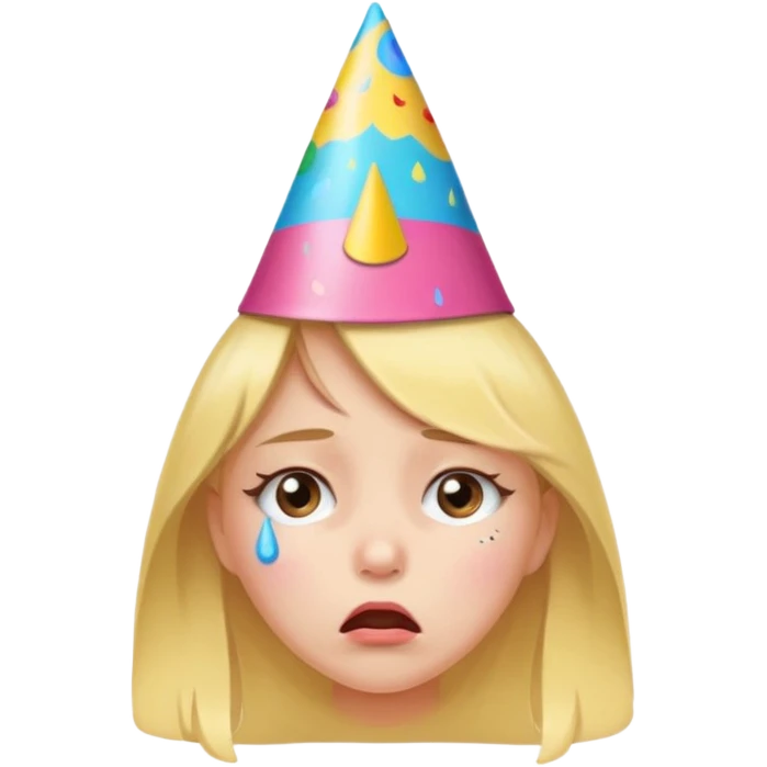 a very upset girl whose bithday has been forgotten emoji