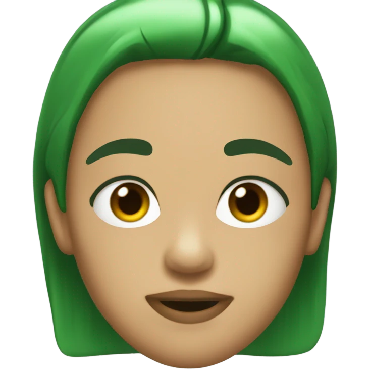 Brat green with text that says “slay” emoji