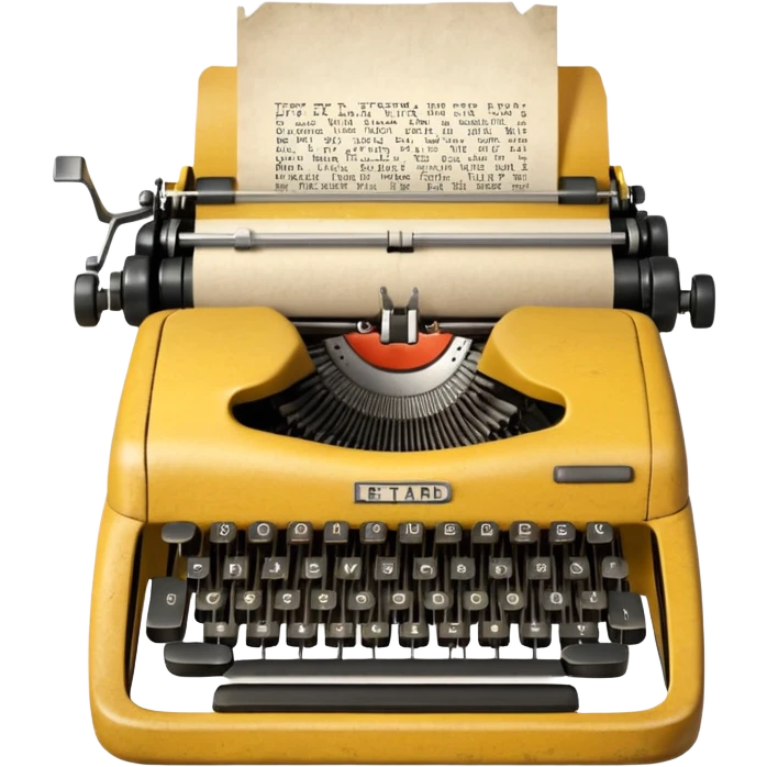 Typewriter with paper that says retard on paper no logo on typewriter  emoji