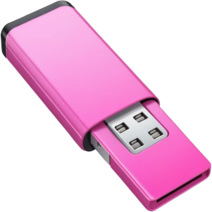 pink falshdrive with a folder emoji