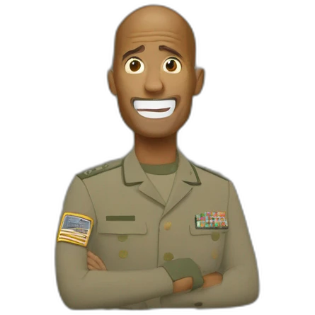 david goggins in military shouting emoji
