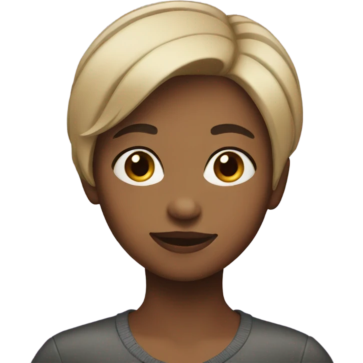 Short hair girl emoji