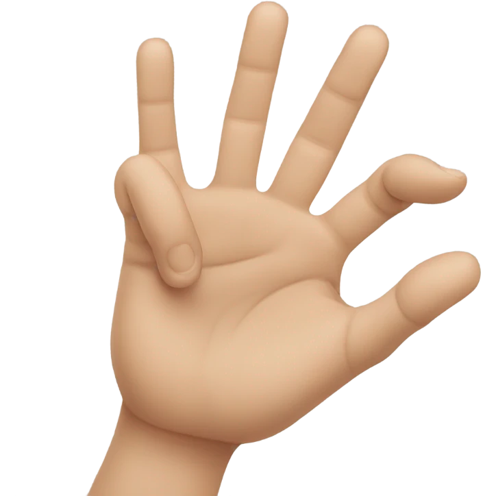 f you hand sign emoji
