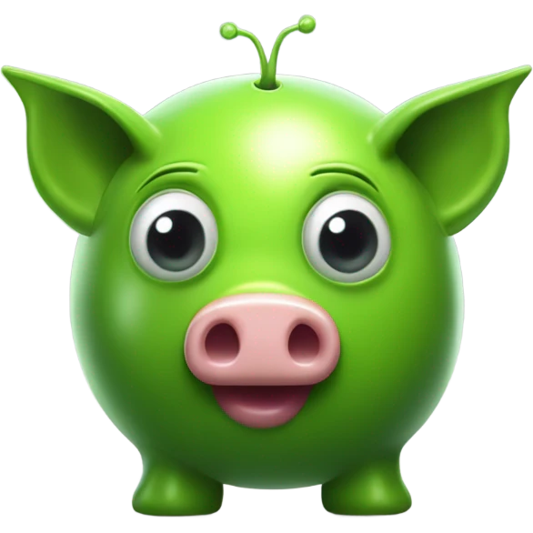 alien piggy bank money  emoji